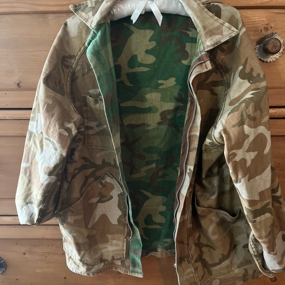 Vintage 60’s Ranger Grail Reversible Camouflage Jacket Size Medium - Picture 4 of 14